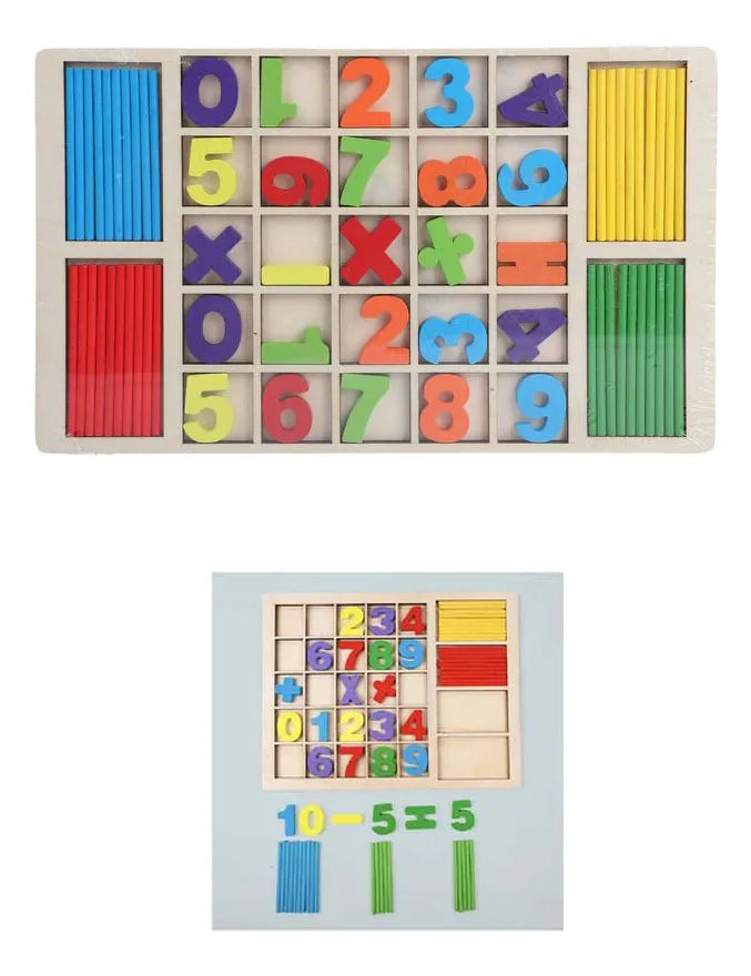 Juego didáctico de matemáticas de 65 piezas