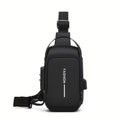 Mochila antirrobo negra con cierre oculto