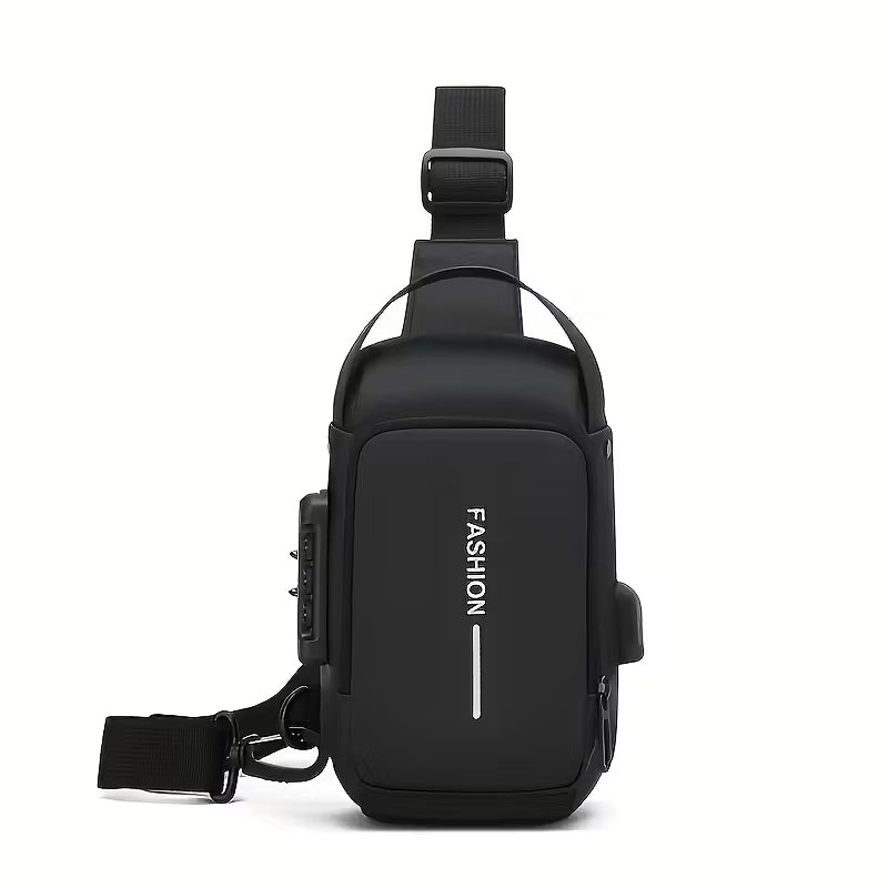 Mochila antirrobo negra con cierre oculto