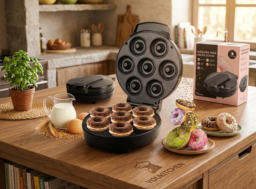 Máquina para hacer donas caseras
