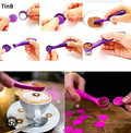 Cuchara barista de acero inoxidable para capuchino