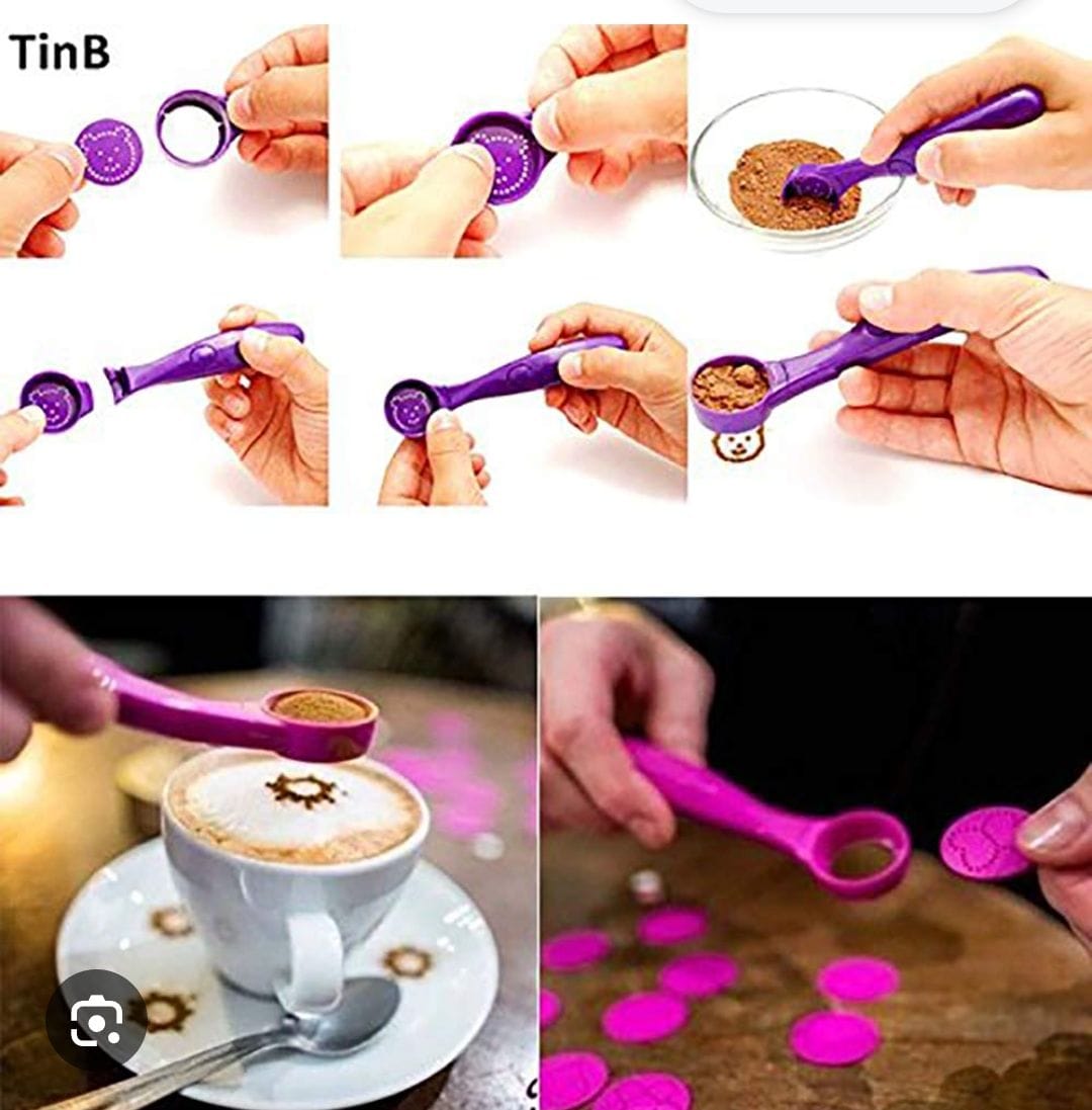 Cuchara barista de acero inoxidable para capuchino